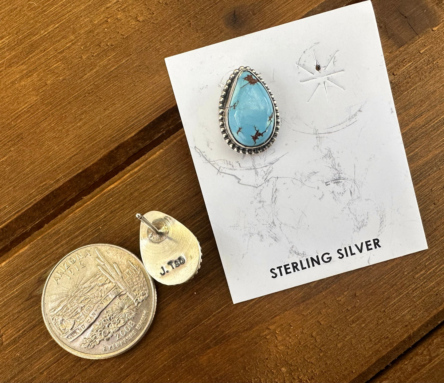 GOLDEN HILLS TURQUOISE STUDS