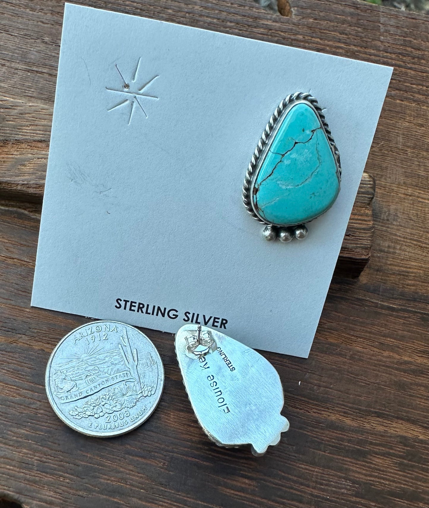 KINGMAN TURQUOISE STUDS