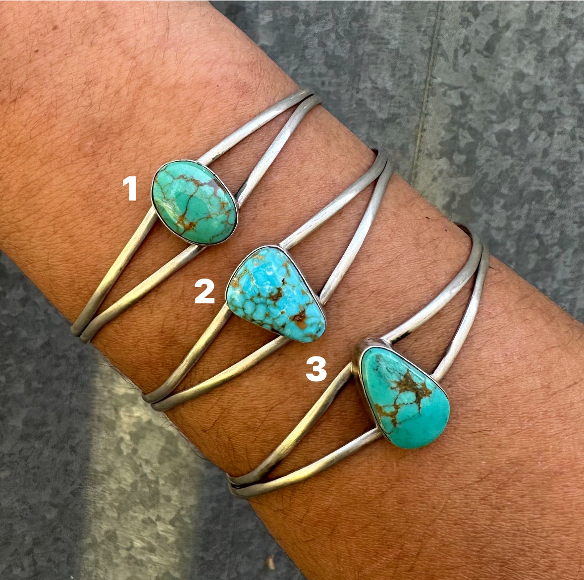 KINGMAN TURQUOISE STACKER CUFFS