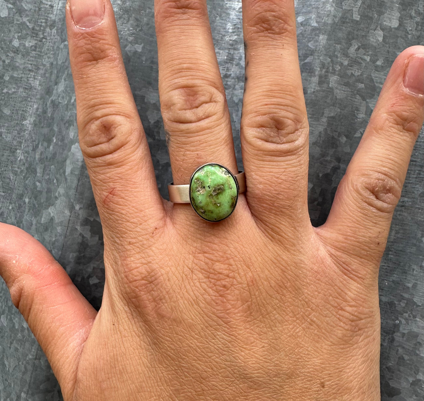 SONORAN GOLD TURQUOISE ADJUSTABLE RING