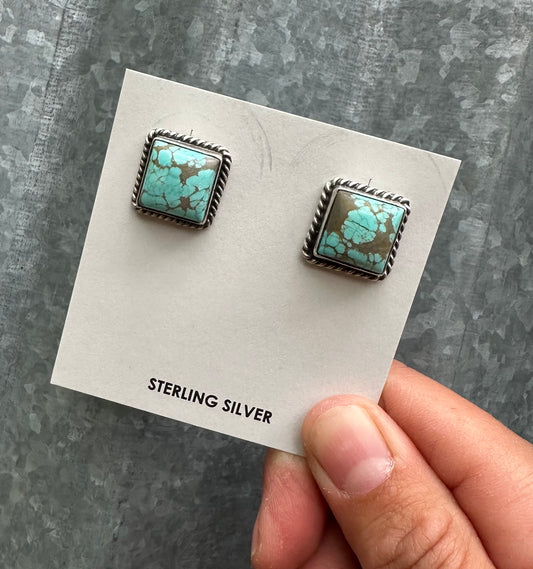 MINE #8 TURQUOISE STUDS