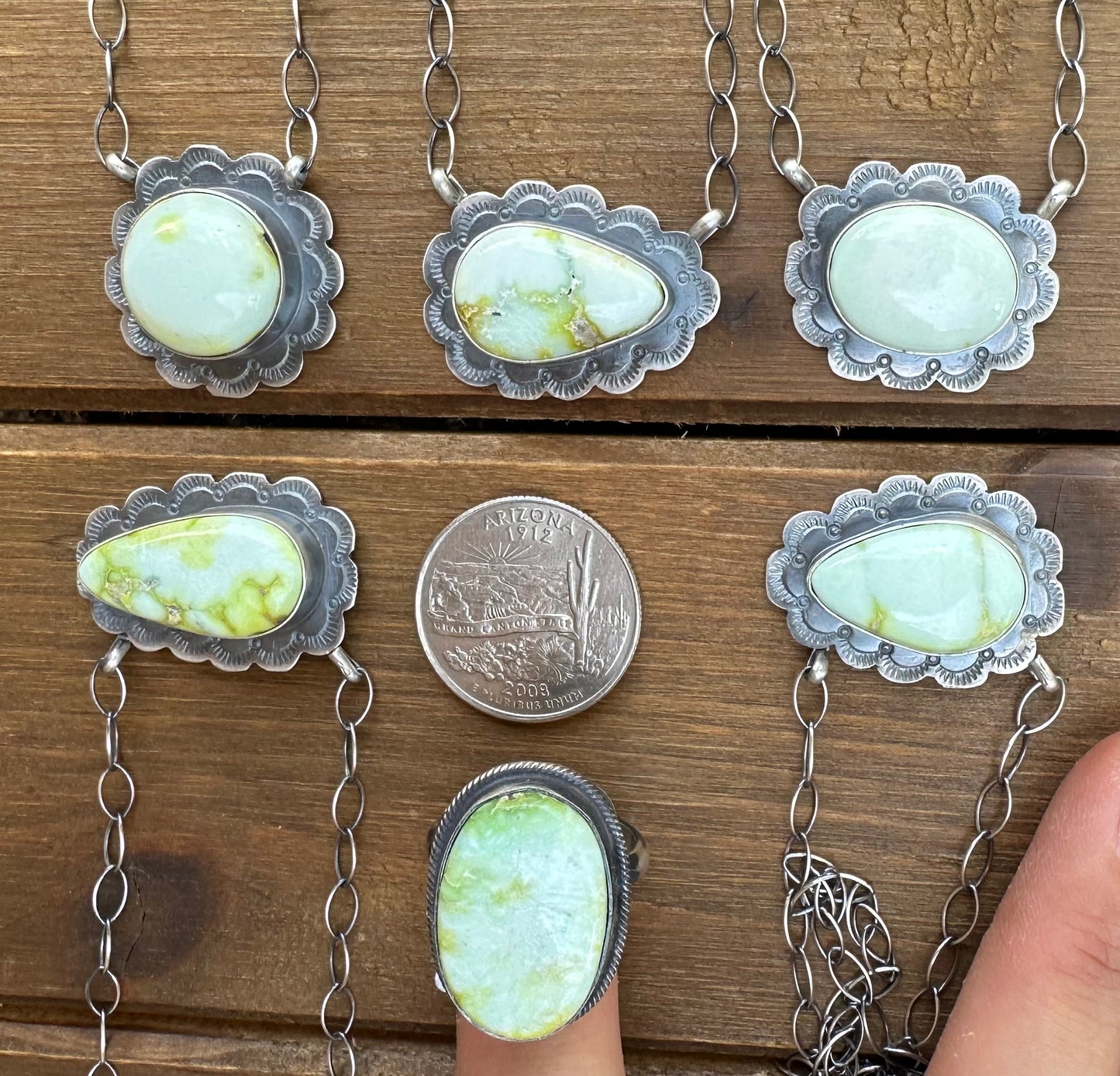 ADJUSTABLE PALOMINO VARISCITE RING
