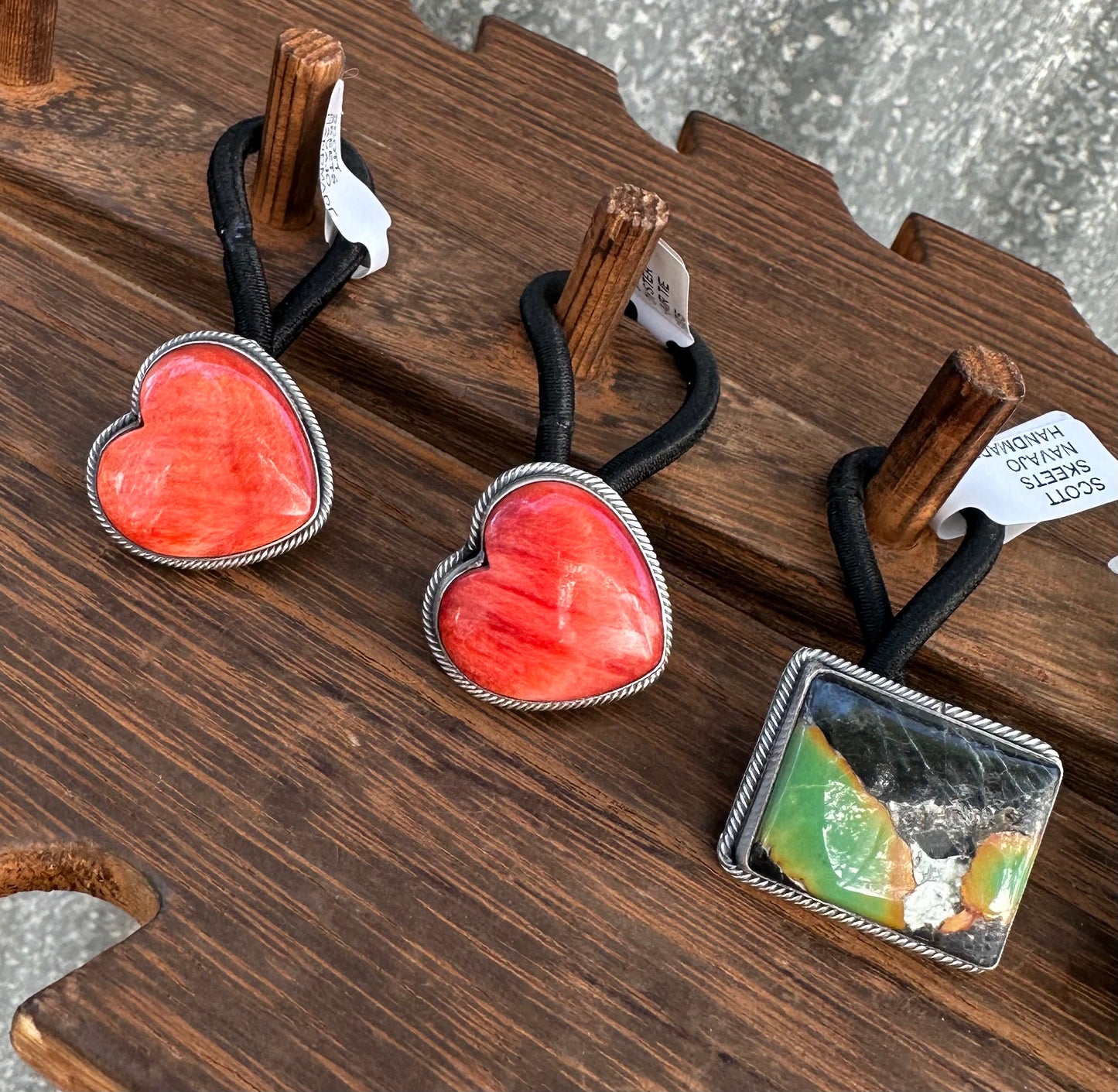 STERLING SILVER HAIR TIES