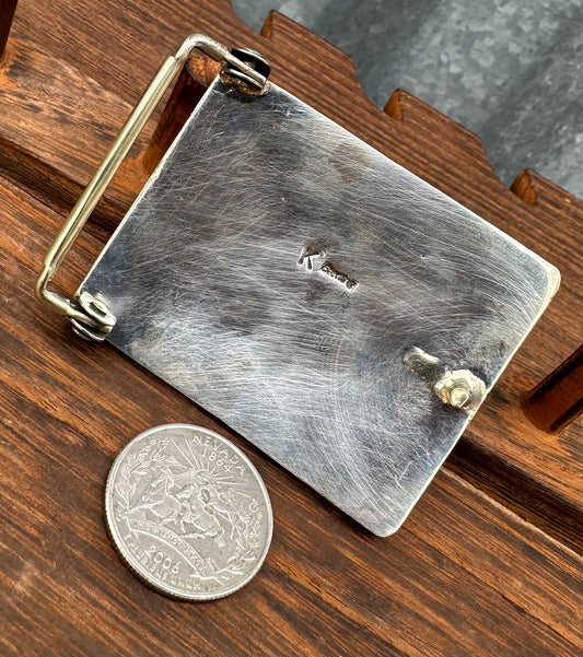 STERLING SILVER HORSE SHOWCASE BUCKLE