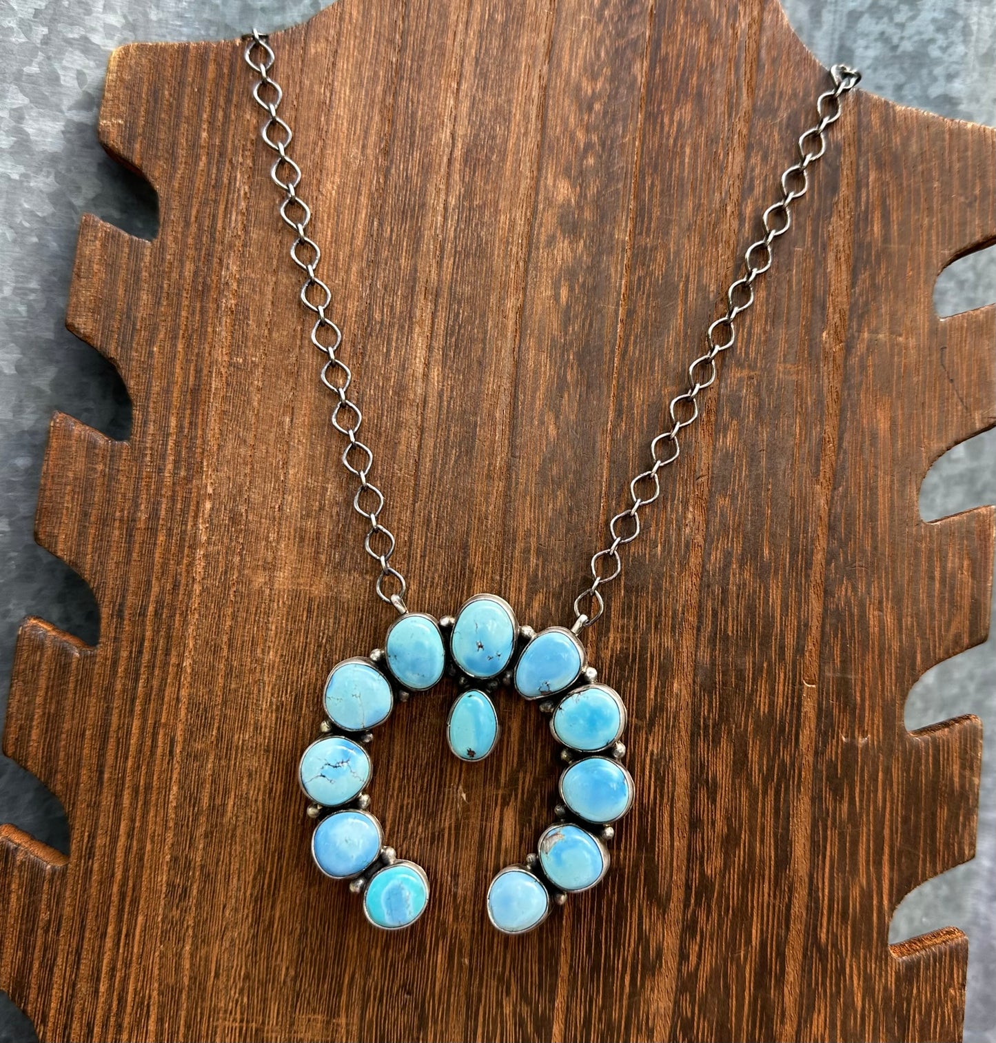 18” GOLDEN HILLS TURQUOISE NAJA NECKLACE