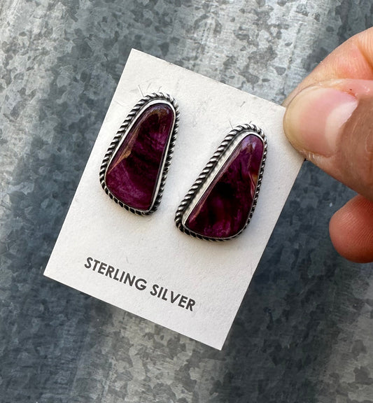 PURPLE SPINY OYSTER STUDS