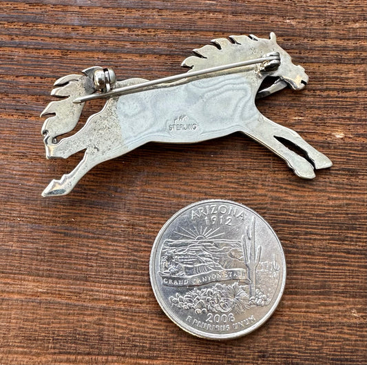 SONORAN GOLD TURQUOISE HORSE HAT PIN