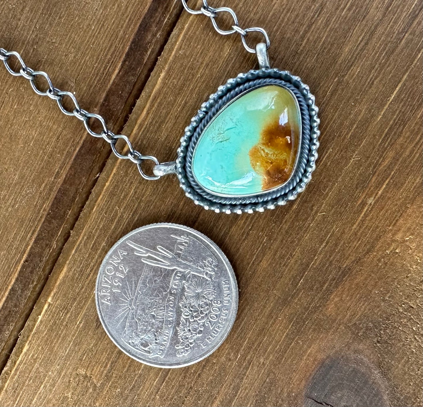 18” KINGMAN TURQUOISE NECKLACE