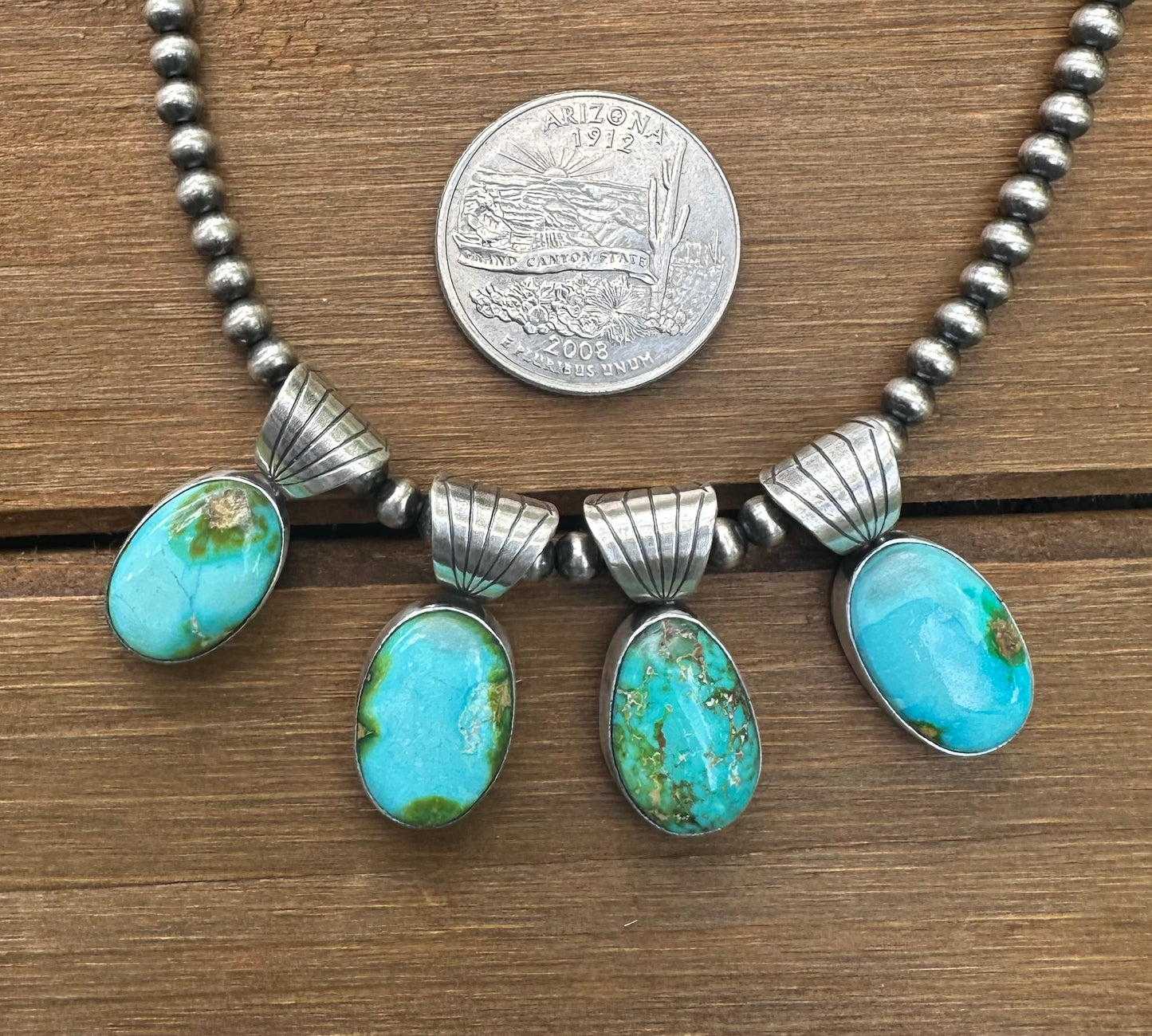 5MM BALE SONORAN GOLD TURQUOISE PENDANTS