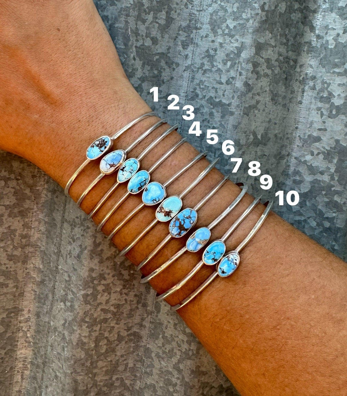 GOLDEN HILLS TURQUOISE STACKER CUFFS