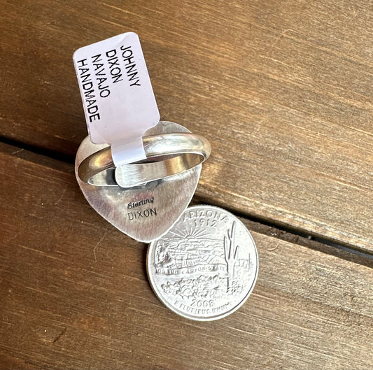 WHITE BUFFALO ADJUSTABLE HEART RINGS