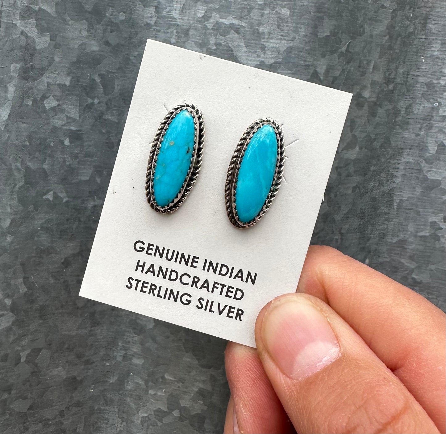 KINGMAN TURQUOISE STUDS
