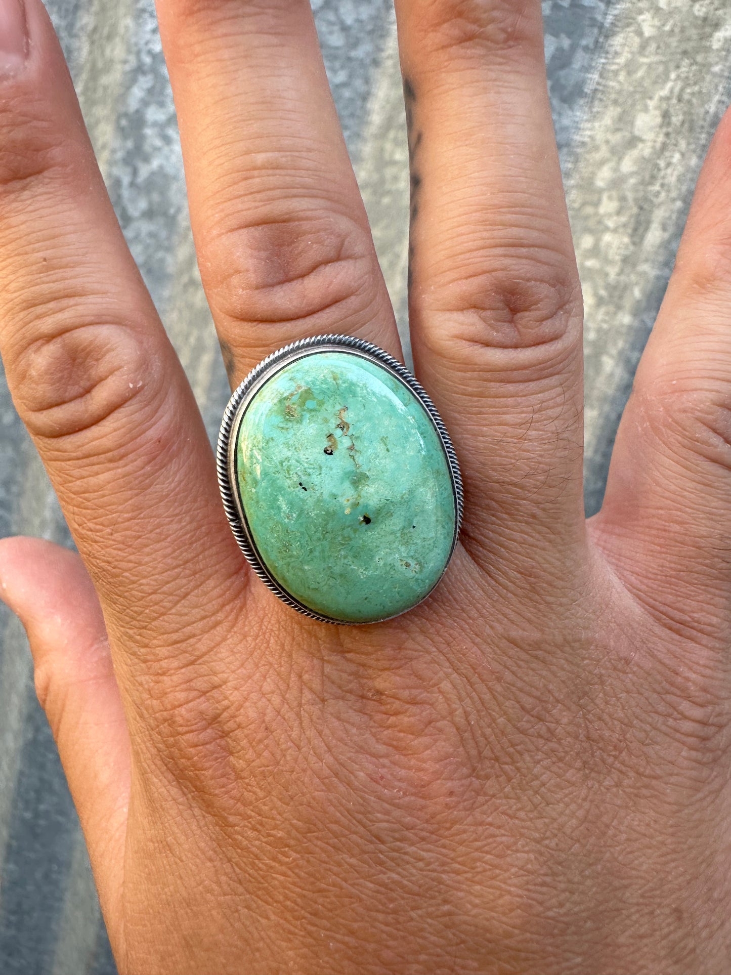 ROYSTON TURQUOISE ADJUSTABLE STATEMENT RING
