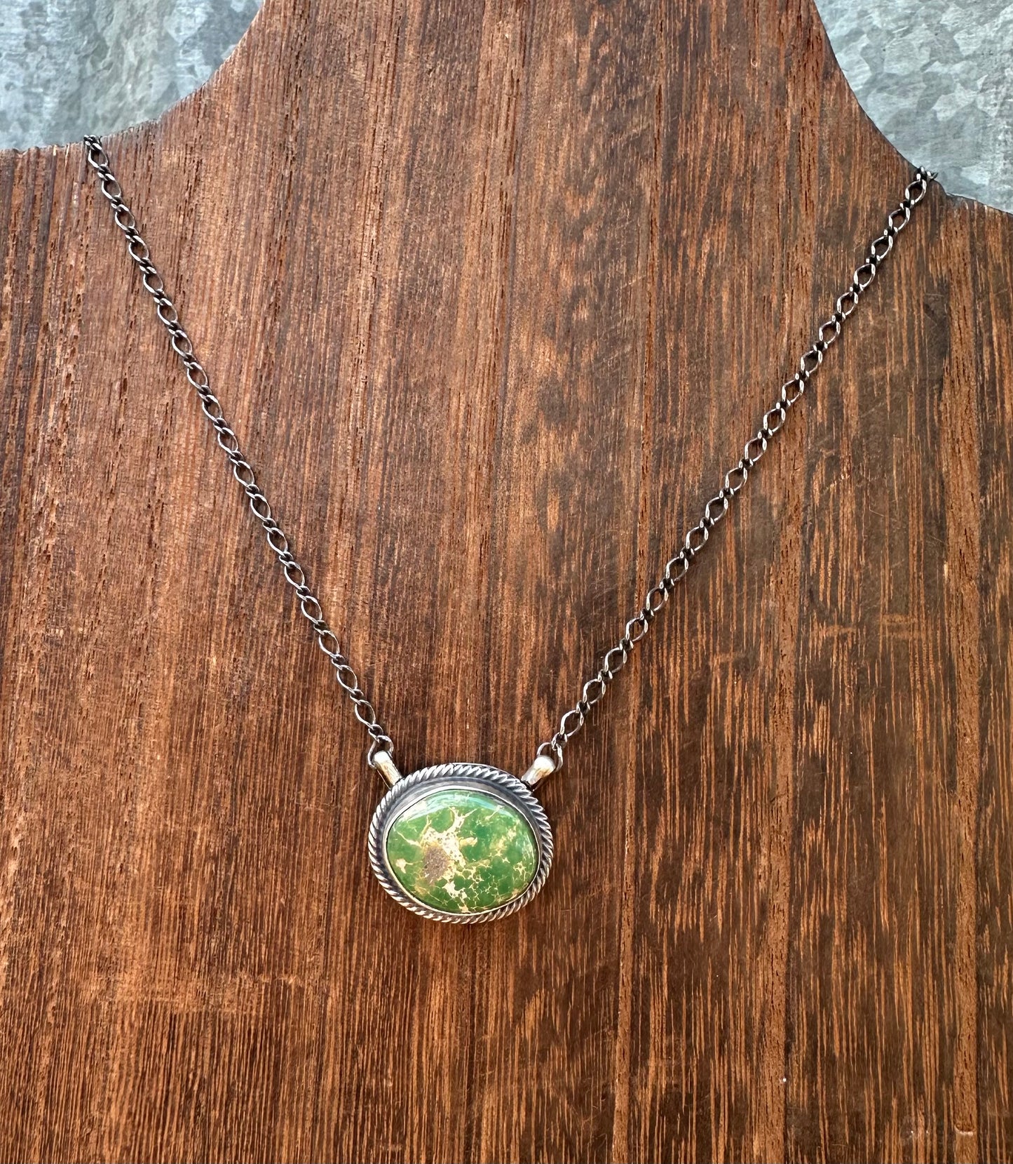 18” SONORAN GOLD TURQUOISE NECKLACE