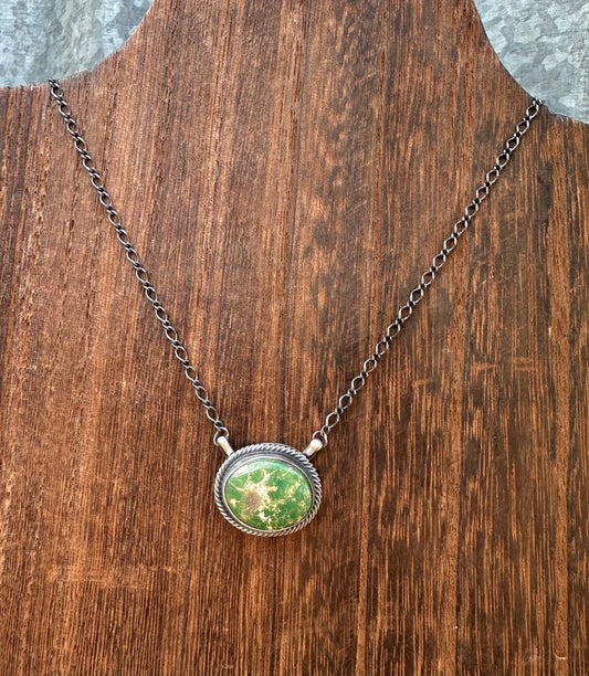 18” SONORAN GOLD TURQUOISE NECKLACE
