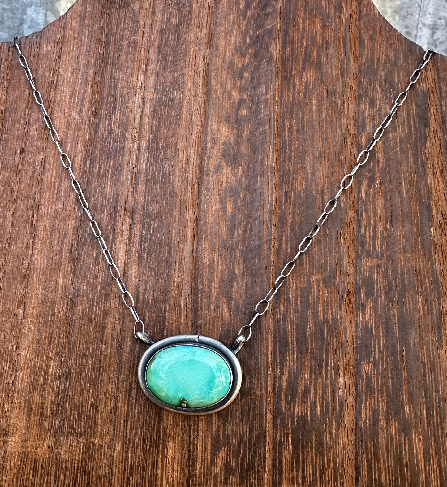18” SONORAN GOLD TURQUOISE NECKLACE