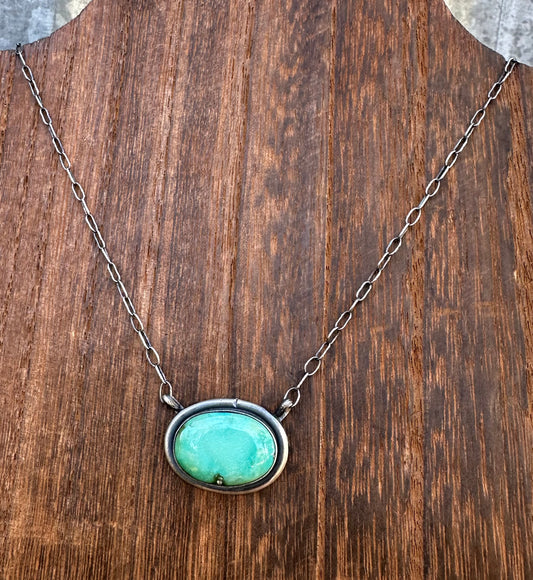 18” SONORAN GOLD TURQUOISE NECKLACE