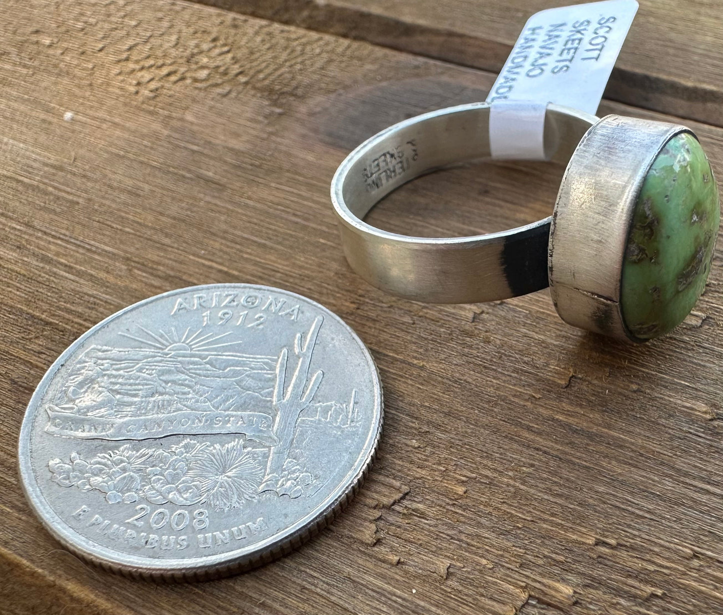 SONORAN GOLD TURQUOISE ADJUSTABLE RING