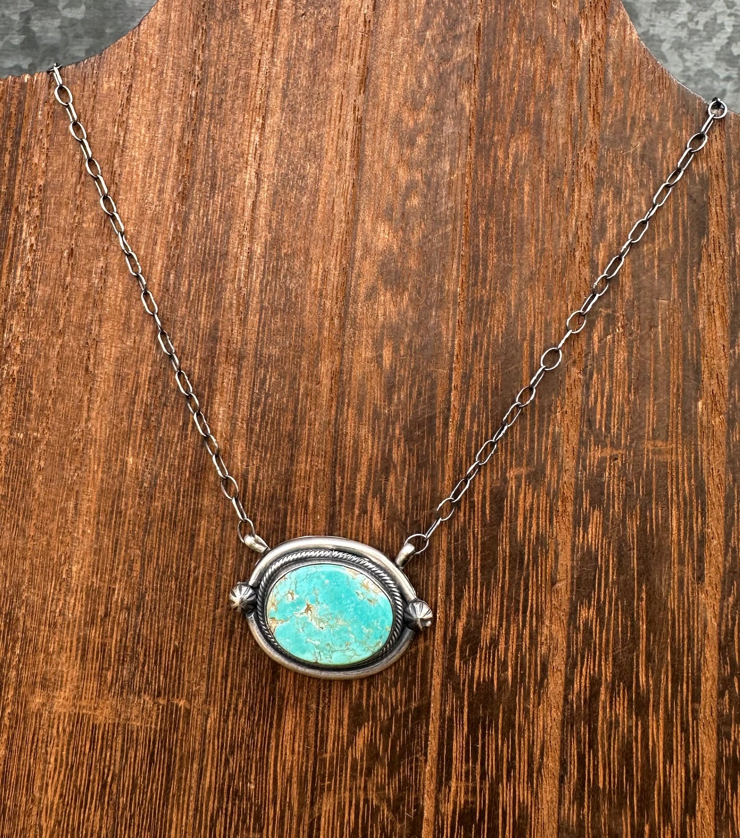 18” KINGMAN TURQUOISE STARBURST NECKLACE