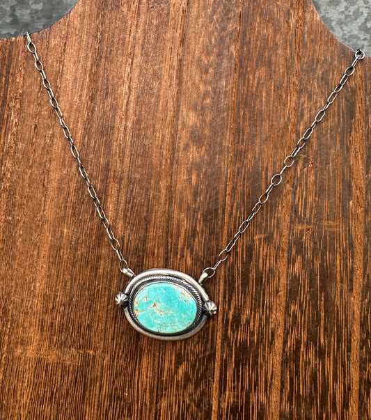 18” KINGMAN TURQUOISE STARBURST NECKLACE