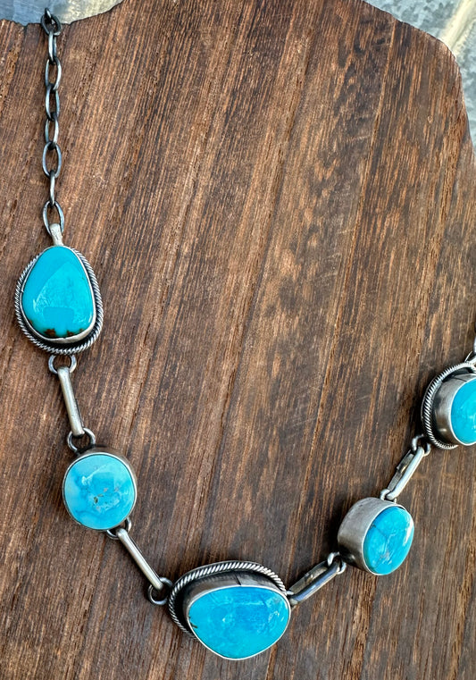 KINGMAN TURQUOISE CHOKER NECKLACE