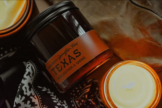 Texas Scents Collection: Texas - Leather And Smoke 13 Oz. Candle