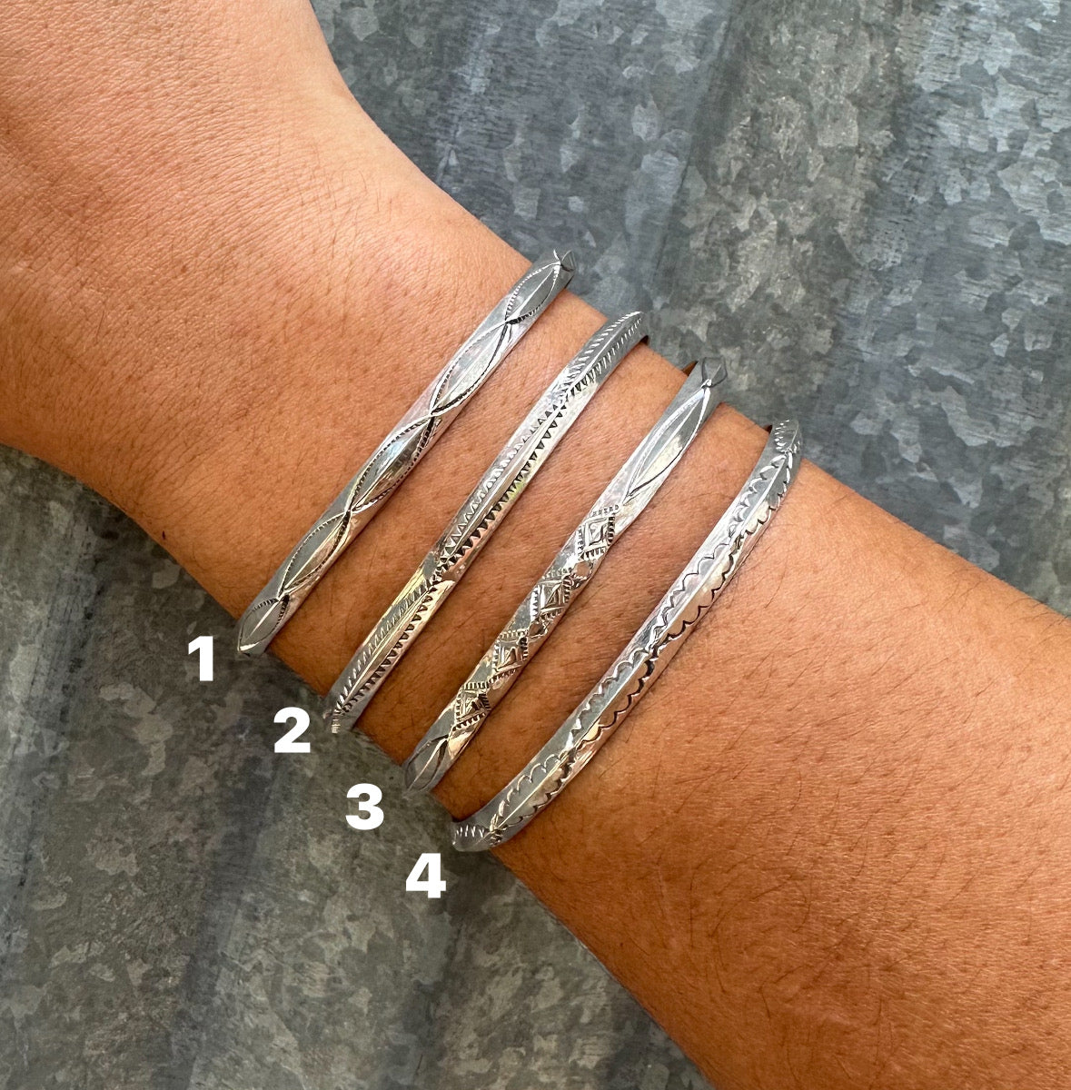 STERLING SILVER STACKER CUFFS